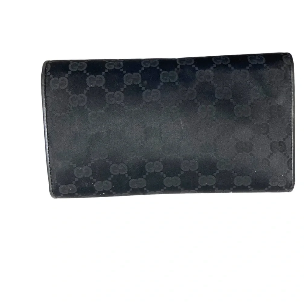 Gucci rare vintage gg black clutch bag made in Italy